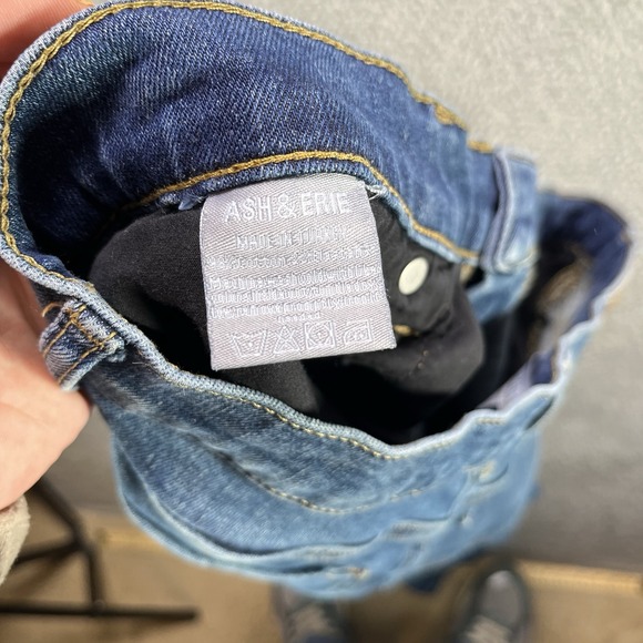 Ash & Erie Jeans Mens 31x29 Blue Slim Fit Stretch Denim Tapered Leg - Picture 6 of 11